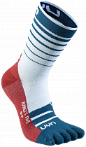 Носки мужские UYN Runner'S Five White/Blue Poseidon/Red