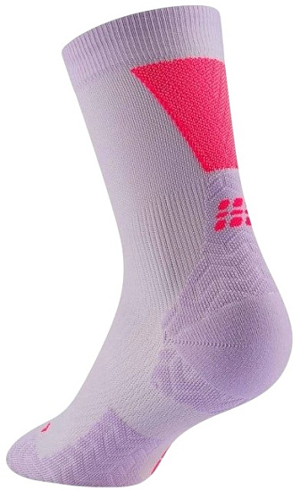 Носки женские CEP C2UUW Run Ultralight Mid Cut 4.0 Lilac/Pink - Фото 2 большая
