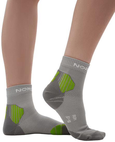 Носки Nordski Pro 2.0 Grey/Lime - Фото 1 большая