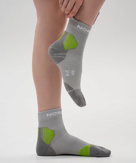 Носки Nordski Pro 2.0 Grey/Lime - Фото 2 большая