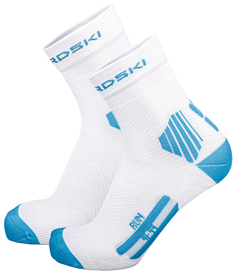 Носки Nordski Run All Year White/Light Blue - Фото 1 большая