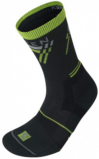 Носки женские Lorpen Running Padded Eco X3RWC Anthracite/Green - Фото 1 большая