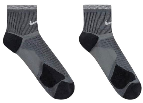 Носки Nike Spark Wool Ancle Grey/Dark Smoke Grey/Black/Reflect Silver - Фото 2 большая