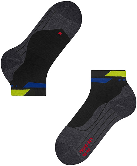 Носки мужские Falke RU4 Short Pace Black - Фото 6 большая