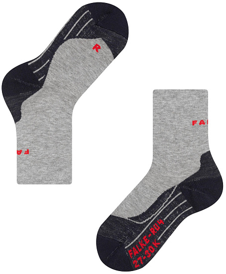 Носки детские Falke RU4 Running Light Grey - Фото 6 большая