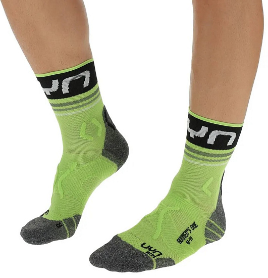 Носки мужские UYN Runner'S One Short Lime/Black - Фото 3 большая