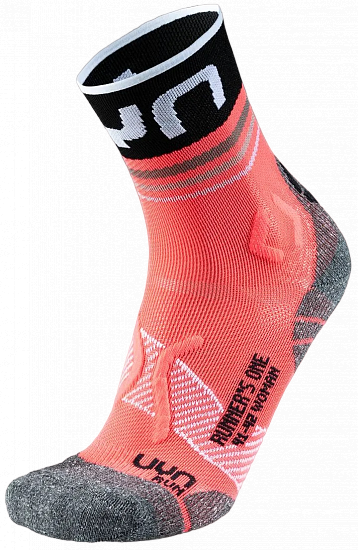 Носки женские UYN Runner'S One Short Pink/Black - Фото 1 большая