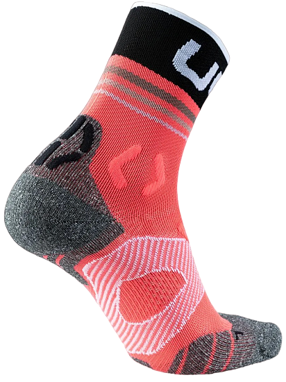 Носки женские UYN Runner'S One Short Pink/Black - Фото 4 большая