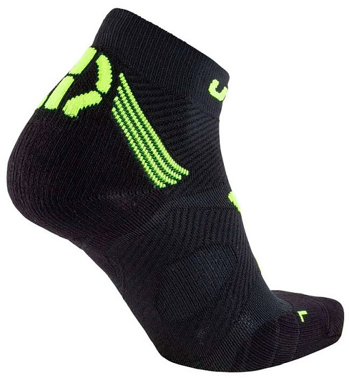 Носки мужские UYN Run Marathon Zero Black/Yellow Fluo - Фото 2 большая