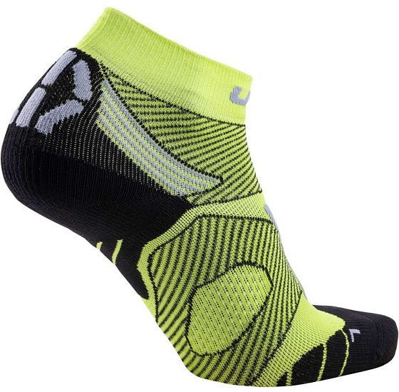 Носки мужские UYN Run Marathon Zero Green Lime/Black - Фото 2 большая