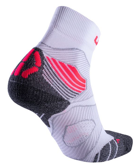Носки женские UYN Run Trail Challenge White/Coral Fluo - Фото 2 большая