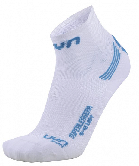 Носки женские UYN Run Superleggera White/Turquoise - Фото 1 большая