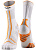 Носки мужские X-Socks Trailrun Terraskin Expert Crew White/Orange - Фото 1 малая