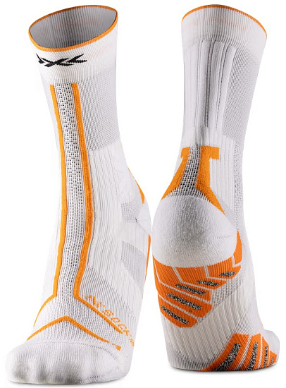 Носки мужские X-Socks Trailrun Terraskin Expert Crew White/Orange - Фото 1 большая