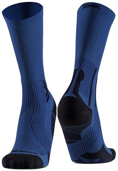 Носки мужские X-Socks Run Discover Crew Marine/X Black - Фото 1 большая