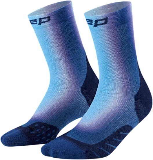 Носки женские CEP C10EW Core Run Edt. Gradient Mid Cut 5.0 Blue - Фото 1 большая