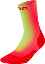 Носки мужские CEP C10EM Core Run Edt. Gradient Mid Cut 5.0 Red/Lime
