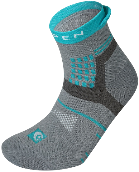 Носки женские Lorpen Trail Running Eco X3TWC Grey/Jade - Фото 1 большая