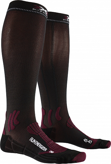 Носки X-Socks Run Energizer Dark Ruby/Opal Black - Фото 1 большая