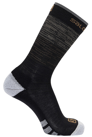 Носки Salomon Predict Crew Black/White/Arrowwood - Фото 1 большая
