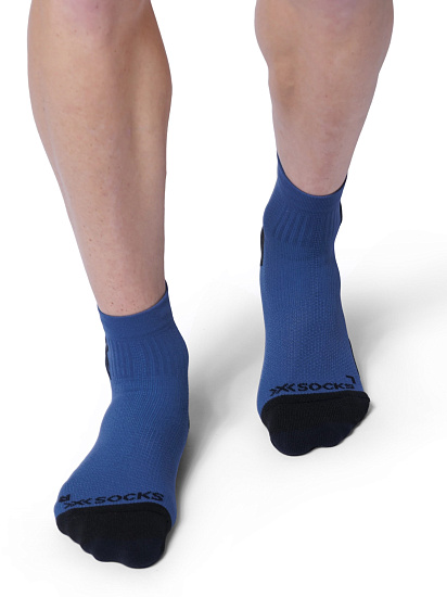 Носки X-Socks Run Discover Ankle Marine/X Black - Фото 2 большая