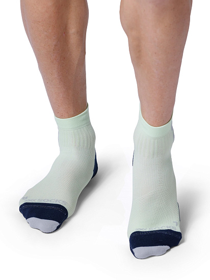Носки X-Socks Run Discover Ankle Neolime/X Black - Фото 2 большая