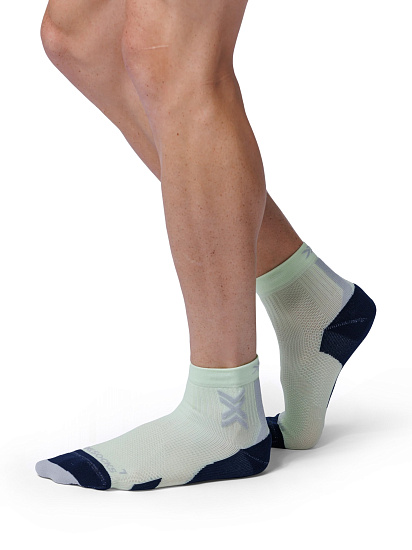 Носки X-Socks Run Discover Ankle Neolime/X Black - Фото 3 большая