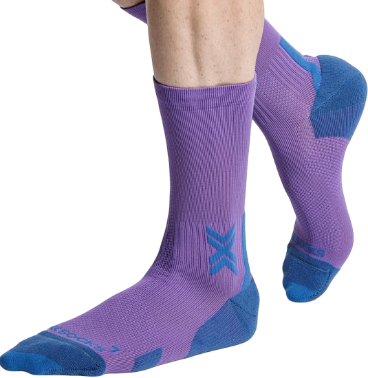 Носки X-Socks Run Discover Crew Neobergine/X Black - Фото 1 большая
