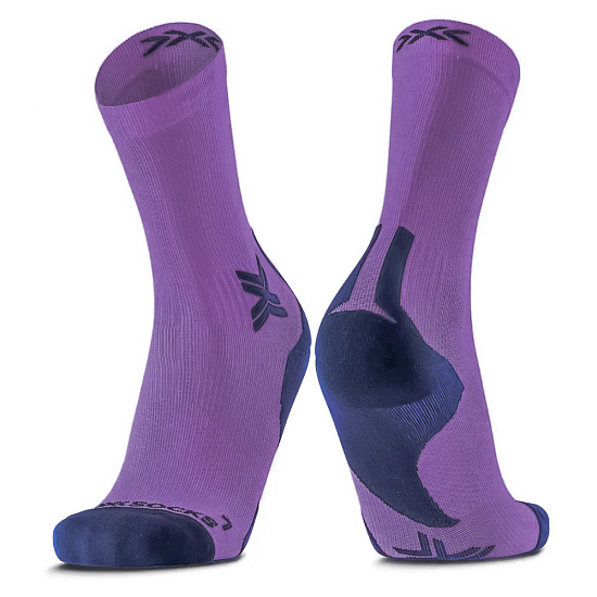 Носки X-Socks Run Discover Crew Neobergine/X Black - Фото 1 большая