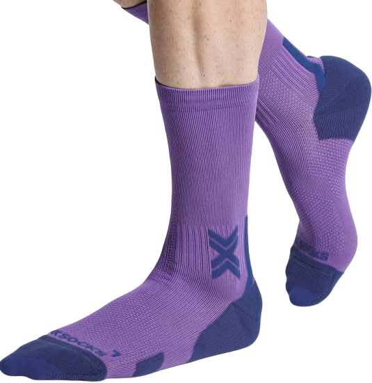 Носки X-Socks Run Discover Crew Neobergine/X Black - Фото 2 большая