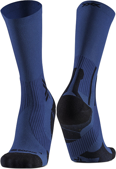 Носки X-Socks Run Perform Crew Marine/X Black - Фото 1 большая