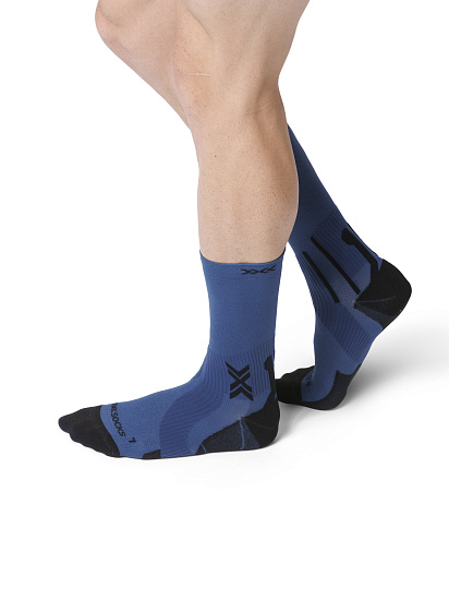 Носки X-Socks Run Perform Crew Marine/X Black - Фото 4 большая