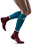 Носки женские CEP C124W The Run Compression Tall Petrol/Dark Red - Фото 3 малая