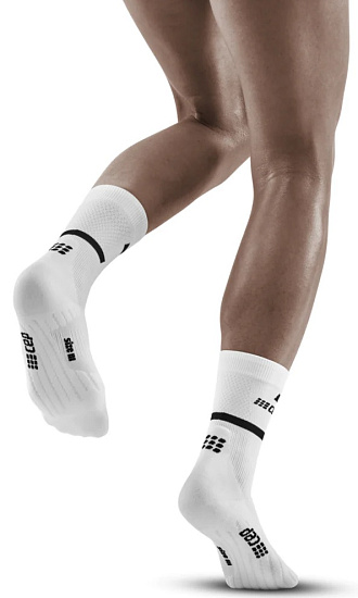 Носки женские CEP C104W The Run Compression Mid Cut V4 White - Фото 4 большая