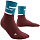Носки женские CEP C104W The Run Compression Mid Cut Petrol/Dark Red - Фото 1 малая