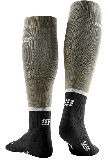 Носки мужские CEP C124M The Run Olive/Black - Фото 2 большая