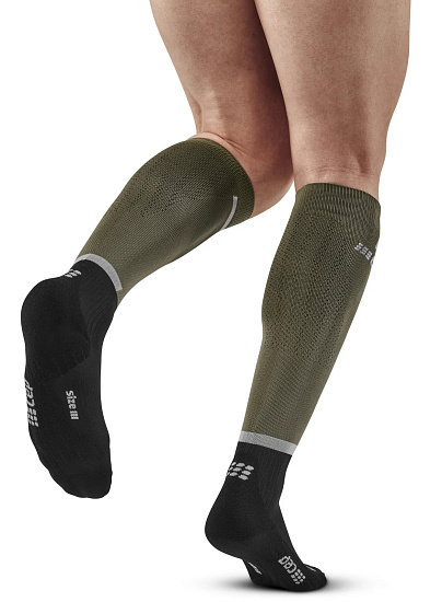 Носки мужские CEP C124M The Run Olive/Black - Фото 4 большая