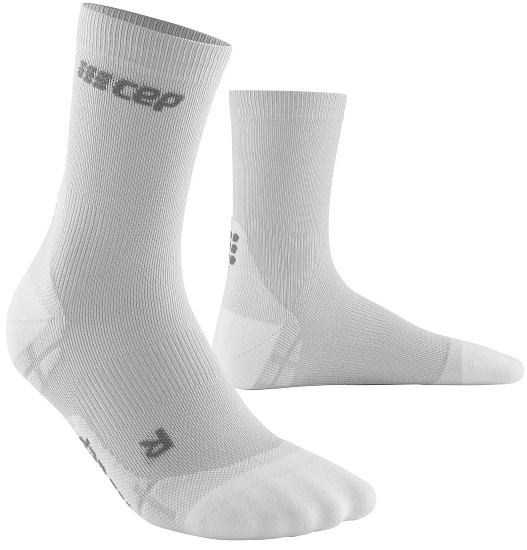 Носки мужские CEP C2UUM Core Run Ultralight Mid Cut Carbon White - Фото 1 большая