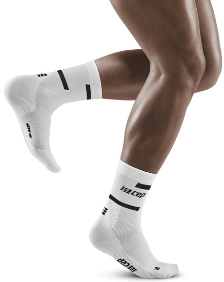 Носки мужские CEP C104M The Run Compression Mid Cut White - Фото 3 большая