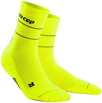 Носки мужские CEP C103RM Reflective Compression Mid Cut Neon Yellow