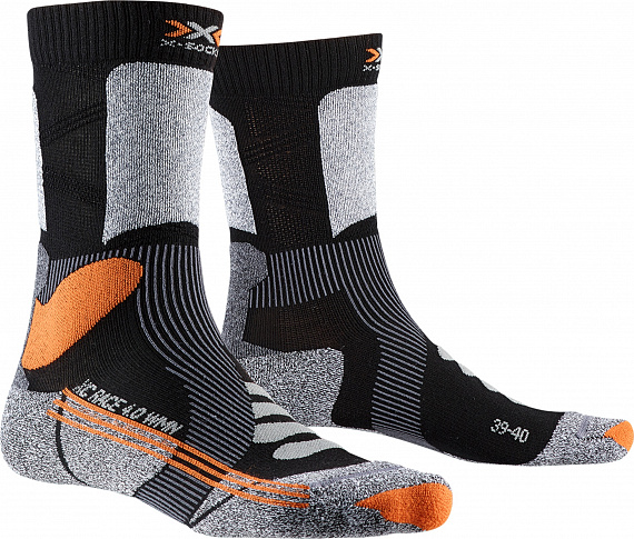 Носки женские X-Socks X-Country Race 4.0 Black Stone/Grey Melange - Фото 1 большая
