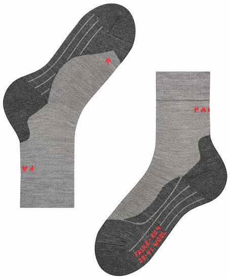 Носки мужские Falke RU4 Wool Серый - Фото 6 большая