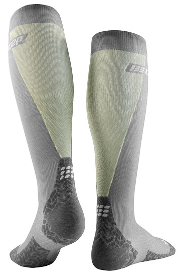 Носки мужские CEP C1UUM Ultralight Compression Tall Grey/Lime - Фото 2 большая
