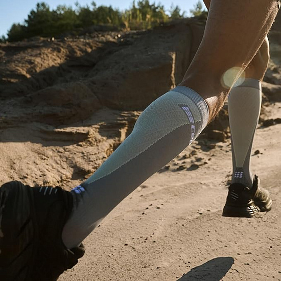 Носки мужские CEP C1UUM Ultralight Compression Tall Grey/Lime - Фото 5 большая
