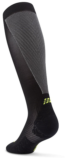 Носки женские CEP C1UUW Run Ultralight Compression Tall 4.0 Black/Grey - Фото 2 большая