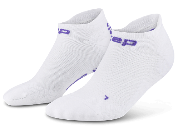 Носки женские CEP C0UUW Run Ultralight No Show 4.0 White - Фото 3 большая
