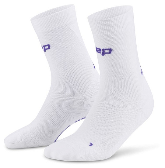 Носки мужские CEP C2UUM Run Ultralight Mid Cut 4.0 White - Фото 3 большая