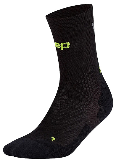 Носки мужские CEP C2UUM Run Ultralight Mid Cut 4.0 Black/Grey - Фото 1 большая