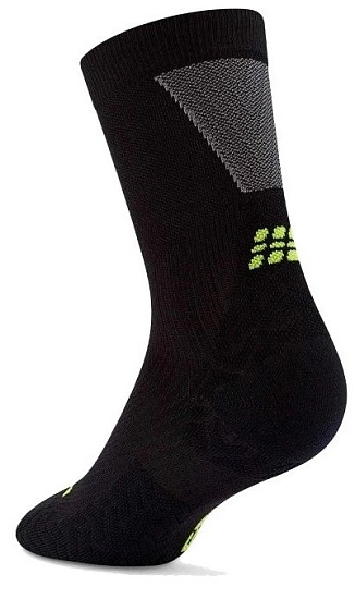 Носки мужские CEP C2UUM Run Ultralight Mid Cut 4.0 Black/Grey - Фото 2 большая