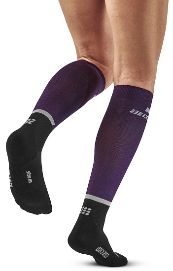 Носки женские CEP C124W The Run Compression Tall Violet/Black - Фото 4 большая